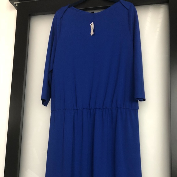 Talbots Blue Jersey Blouson Dress XL - Picture 1 of 9